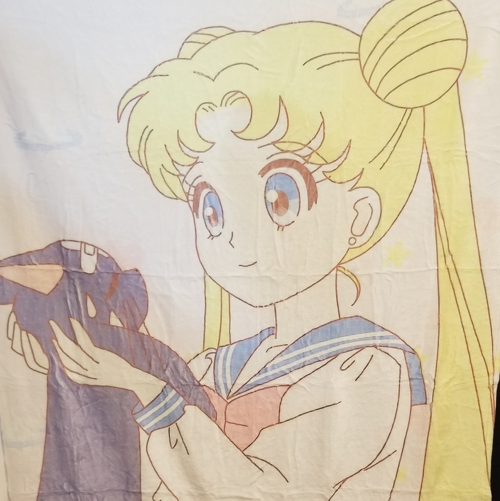 NWOT Sailor Moon and Luna Throw Blanket - 80x60